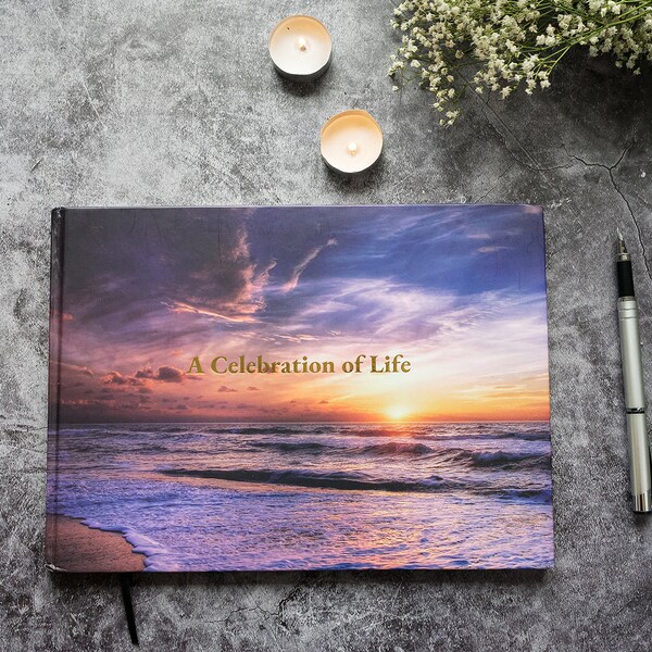 Celebration of Life Guest Book Etsy