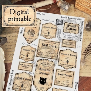 Witchy Apothecary Printable