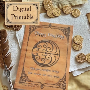 ホビットの誕生日カード（印刷可能）