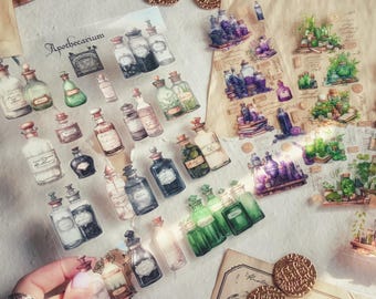 Apothecary Transparent Stickers