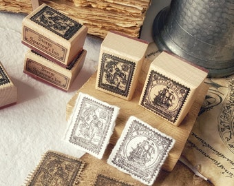 Piracy Wood Stamps