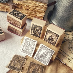 Sellos de madera de piratería
