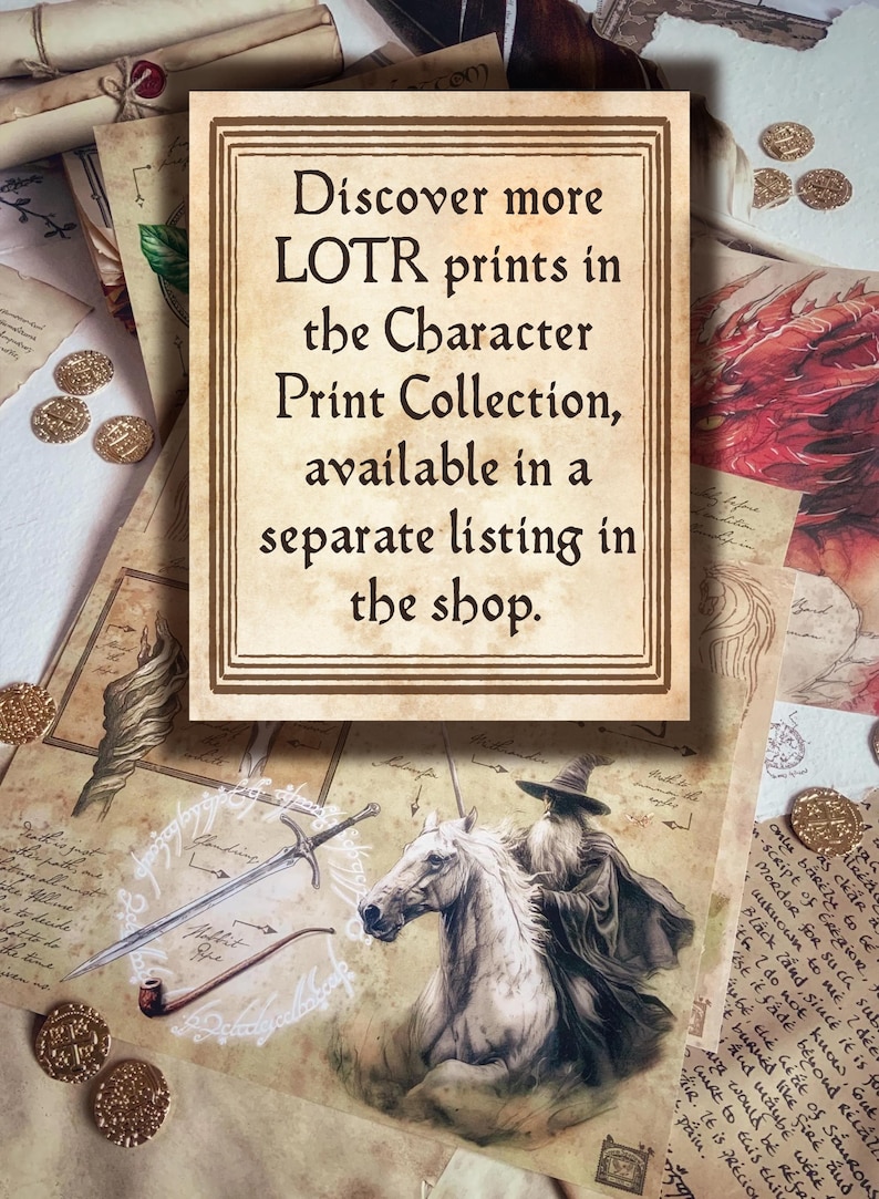 LOTR Locations Artwork Prints image 9