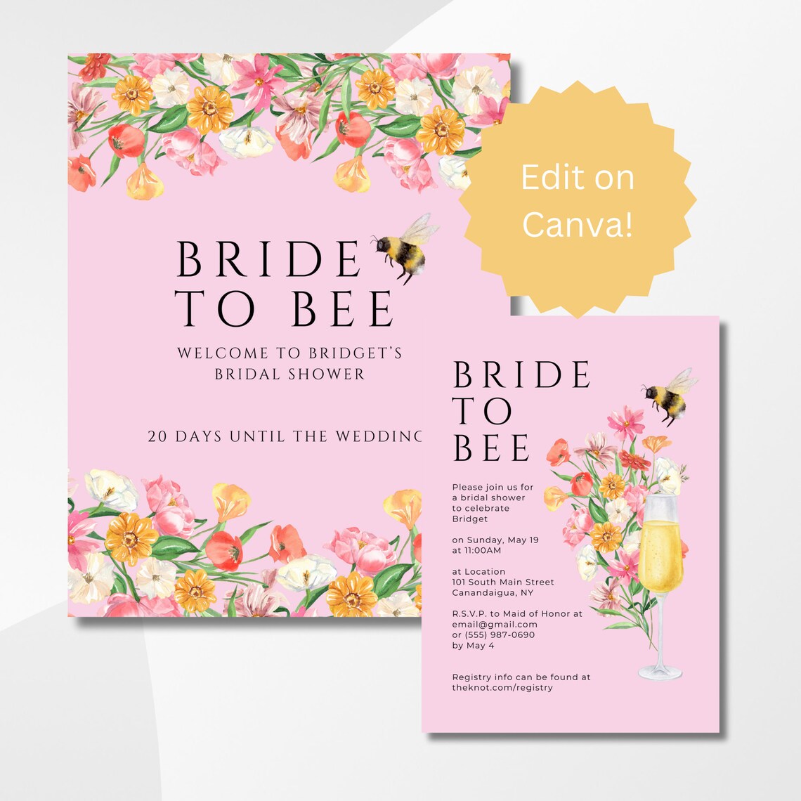 Bride to Bee Bridal Shower Bundle - Etsy