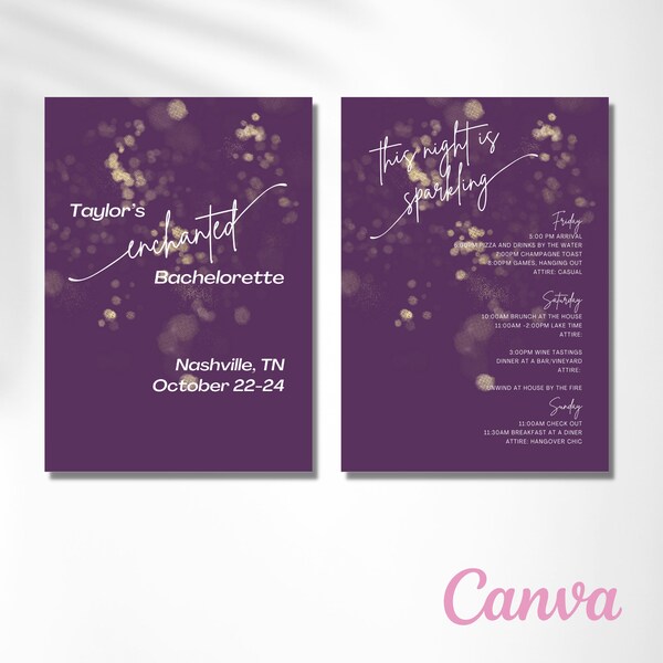 Taylor Swift-Inspired bachelorette party invitations