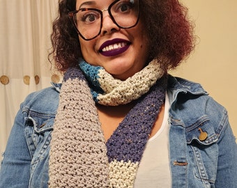 Rustic Elderberry Crochet Scarf-PDF PATTERN DOWNLOAD