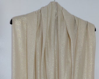 Party-Festive Champagne Gold Bridal Evening Cape,Wedding Lightweight Shawl Shimmering for Events,Perfect Bridal Accessory Modern Party Scarf