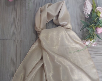 Chic Gold Colour Bridal Glitter Light Large Cape,Graduation Bridesmaids Modern Shoulder Wrap,Wedding-Prom-Party Shimmer Silky Shrug,Shawl