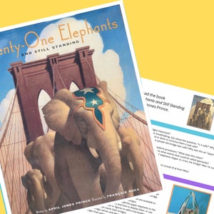 Lesson Plan - Twenty-One Elephants and Still Standing by April Jones Prince: Literacy, SEL, and Making