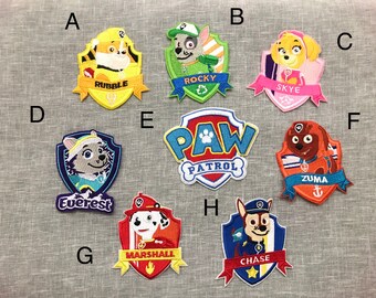 Application Cartoon Classic Paw Patrol Everest Cosplay Badge Embroidered Iron or Sewn-On Applique Patch 2-Pack Gift Set Application Cartoon Classic Paw Patrol Everest Cosplay Badge Embroidered Iron or Sewn-On Applique Patch 2-Pack Gift Set