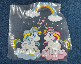 Unicorn Iron on Vinyl Transfer, Baby Unicorn Heat Vinyl Decal, Iron-on Vinyl Decal