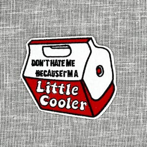 Don&#39;t Hate Me Because I Am A Little Cooler Humorous Sassy Funny Embroidery Trucker Hat Patch