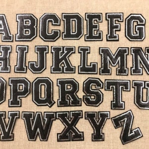4 Inch Iron-On Letters Numbers Heat Transfer Letters Paper DIY Letters for  Clothing Jersyes T Shirts Team Slogan 12PCS (3Dblack)