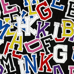 2"Letter Game Day Iron-on Trucker Hat Patch, Varsity Letters Personalized Pickleball Patch