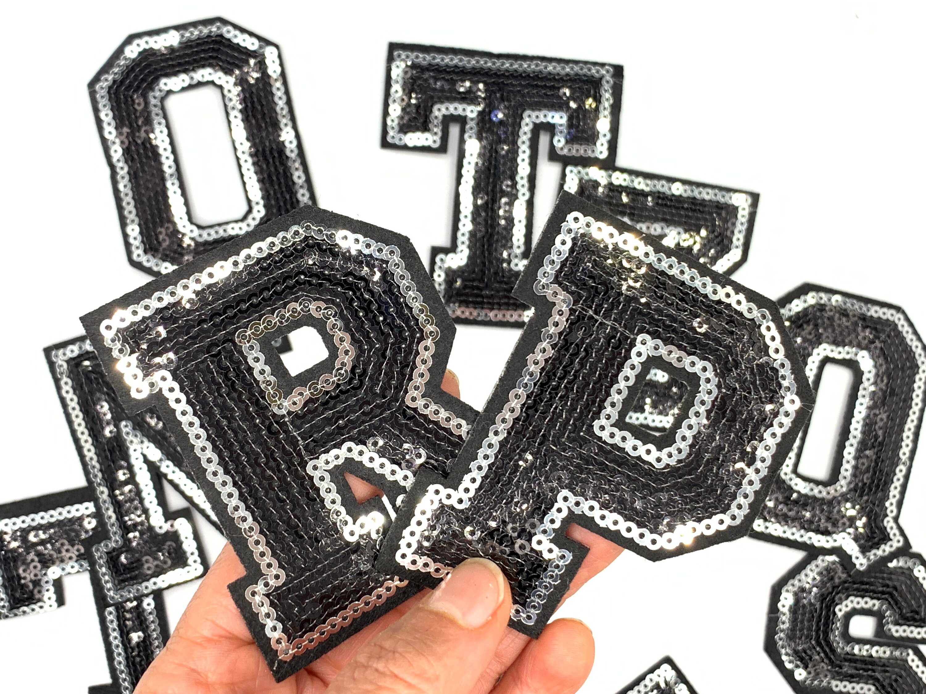 Rhinestone Iron on Letters, Iron on Letters, Rhinestone Letter