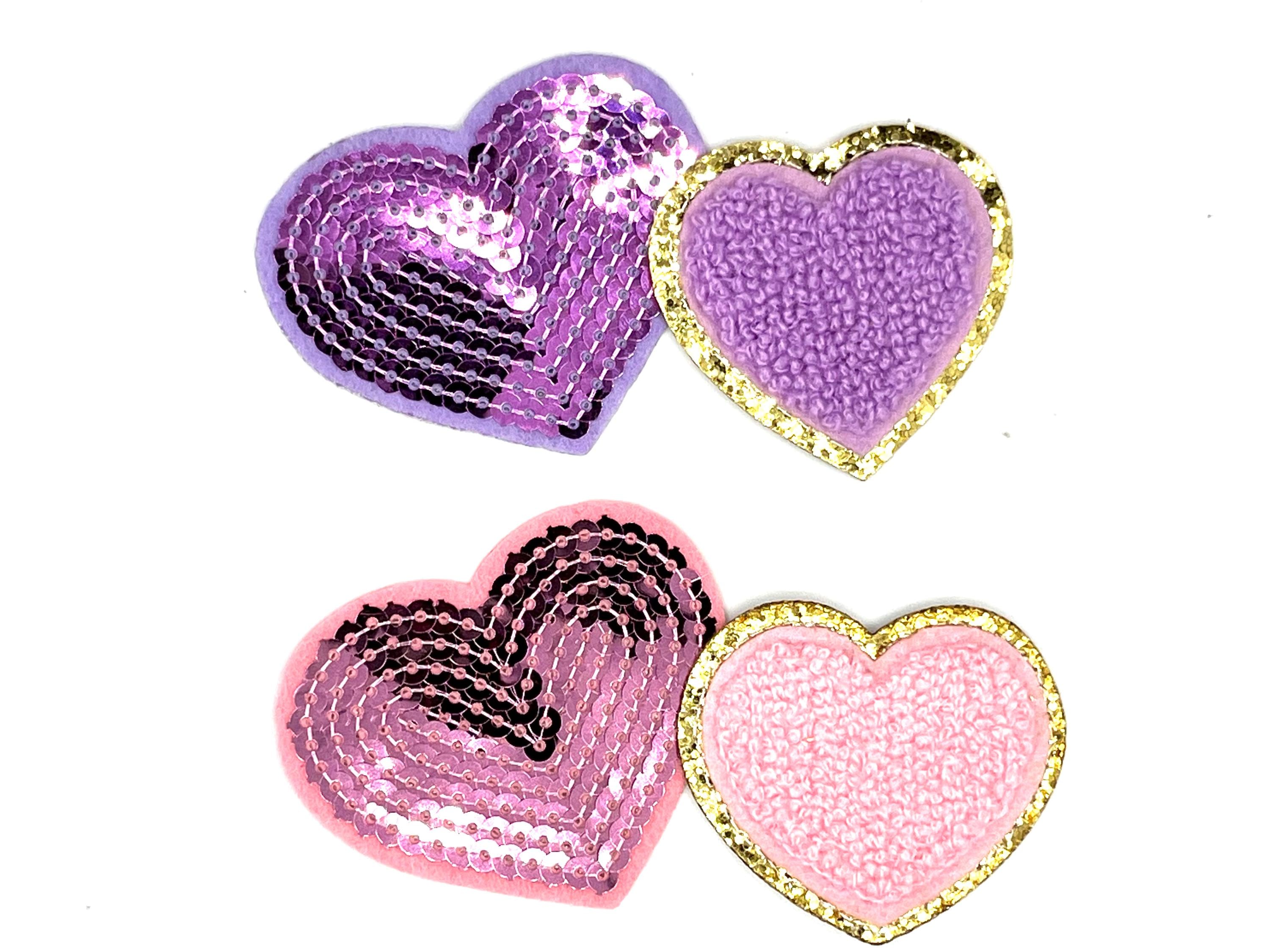 Lavender Heart Hat Patch Patches - Etsy display picture 1