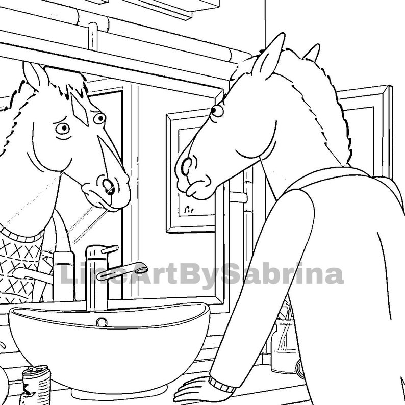 Bojack Horseman Coloring Sheets - Il 794xN.3703012432 Ainj 