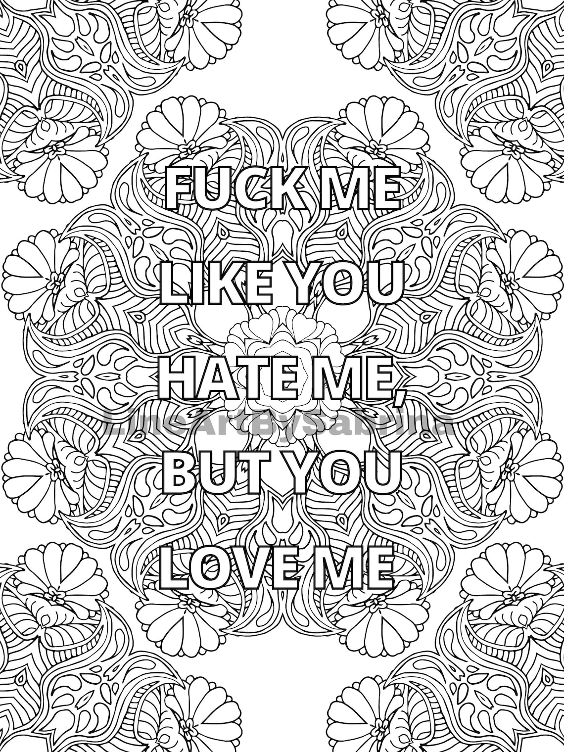 Adult NSFW Coloring Page - Etsy