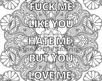 Adult NSFW Coloring Page - Etsy