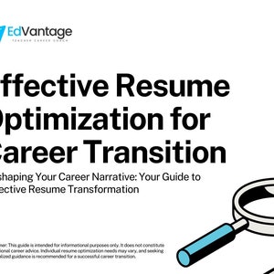 Effective Resume Optimization for Career Transition