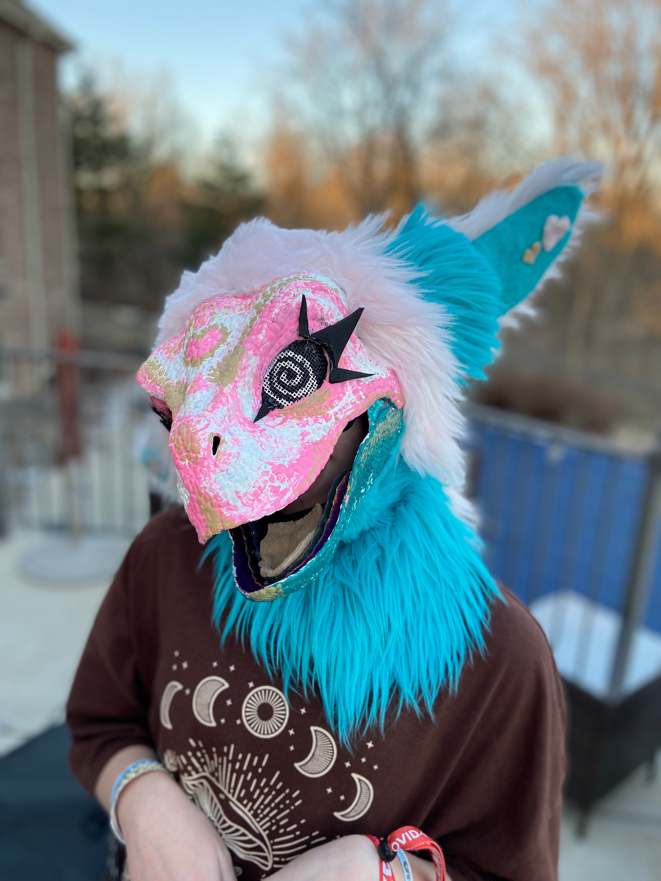 Dino Furry Mask custom Order 