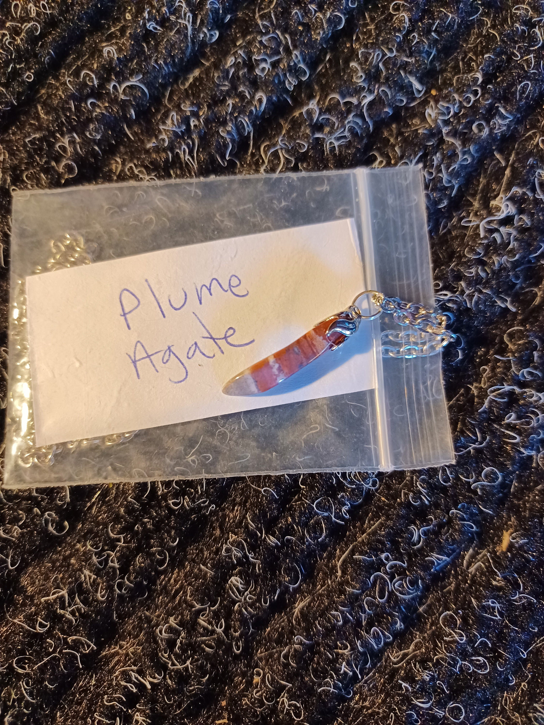 プルームアゲートペンダント - Etsy 日本