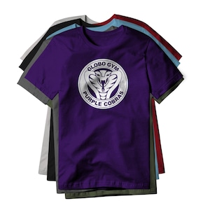 Globo Gym Purple Cobras Logo (White) : Dodgeball Movie, Classic Cotton Tee