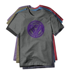 Globo Gym Purple Cobras Logo (Purple) : Dodgeball Movie, Cotton/Poly Blend Tee