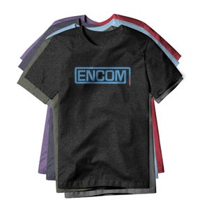 Encom Logo : Tron Movie, Cotton/Poly Blend Tee