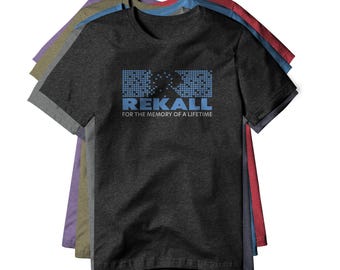 Rekall Logo : Total Recall Movie, Cotton/Poly Blend Tee