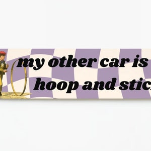 PRE-ORDER: Hoop and Stick Bumper Sticker image 1