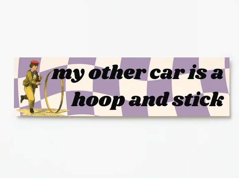 PRE-ORDER: Hoop and Stick Bumper Sticker image 1