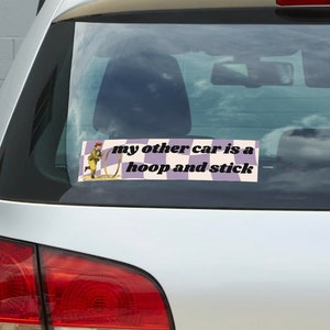 PRE-ORDER: Hoop and Stick Bumper Sticker image 3