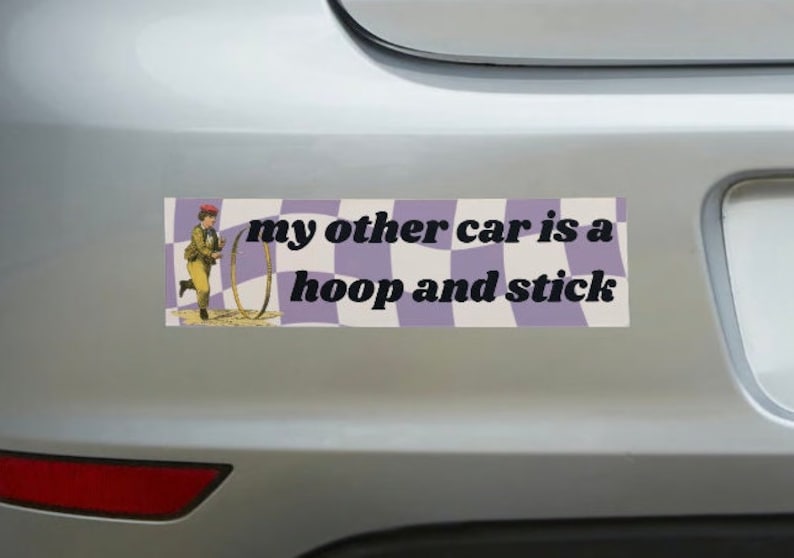 PRE-ORDER: Hoop and Stick Bumper Sticker image 2