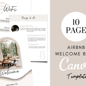 Customizable Vacation Rental Welcome Guide: Airbnb, VRBO, Holiday Home Guest Book Template
