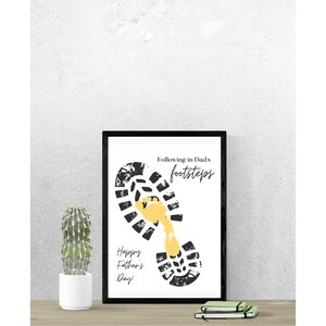Father's Day Footprint Craft | Father's Day Printable | First Fathers ...