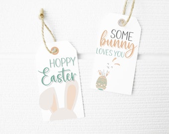 Printable Easter Basket Gift Tags: Hoppy Holiday Greetings for DIY Crafters and Festive Celebrations