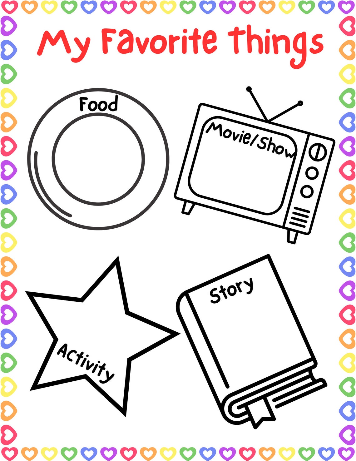 All About Me Book Kindergarten/prek Homeschooling RESOURCE Etsy