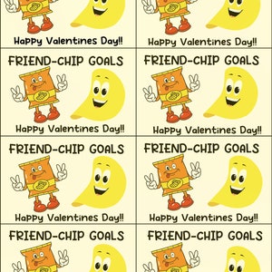 IMPRIMIBLE SAN VALENTÍN Tarjeta Patatas Fritas Clase Escolar Regalo Niño