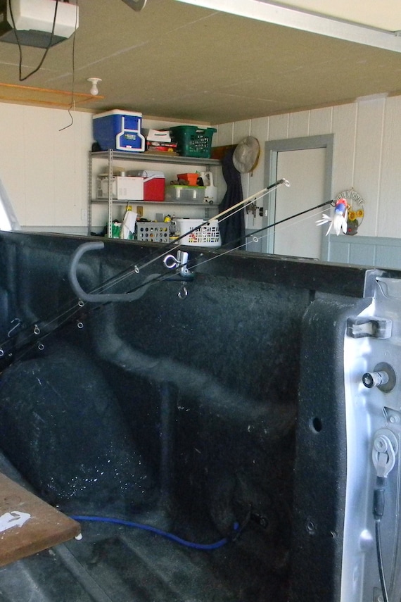 Fishing Rod Holder for Pickup Truck Bed That Keeps Rods Above