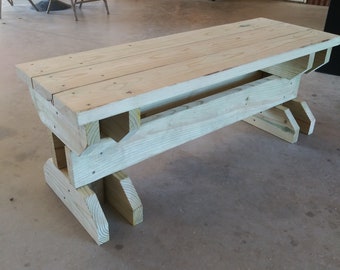 Wood bench " Bold yet elegant" easy to build!