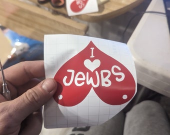 I love jewbs sticker