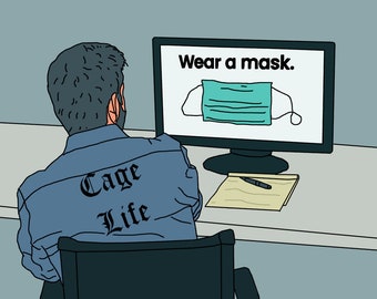 Cage Life Sticker