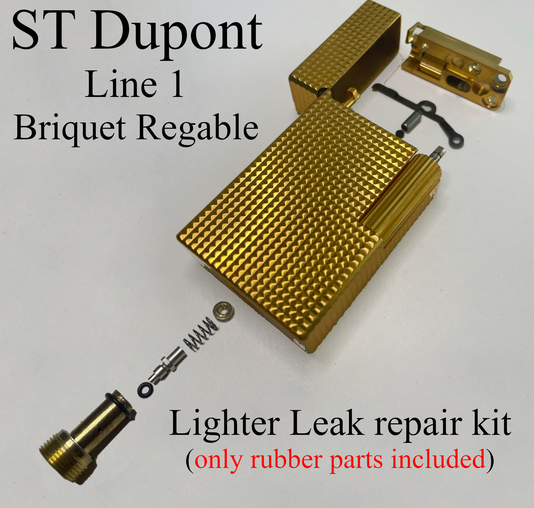 ST Dupont Line 1 Briquet Regable (BR) Refurbishing O-ring