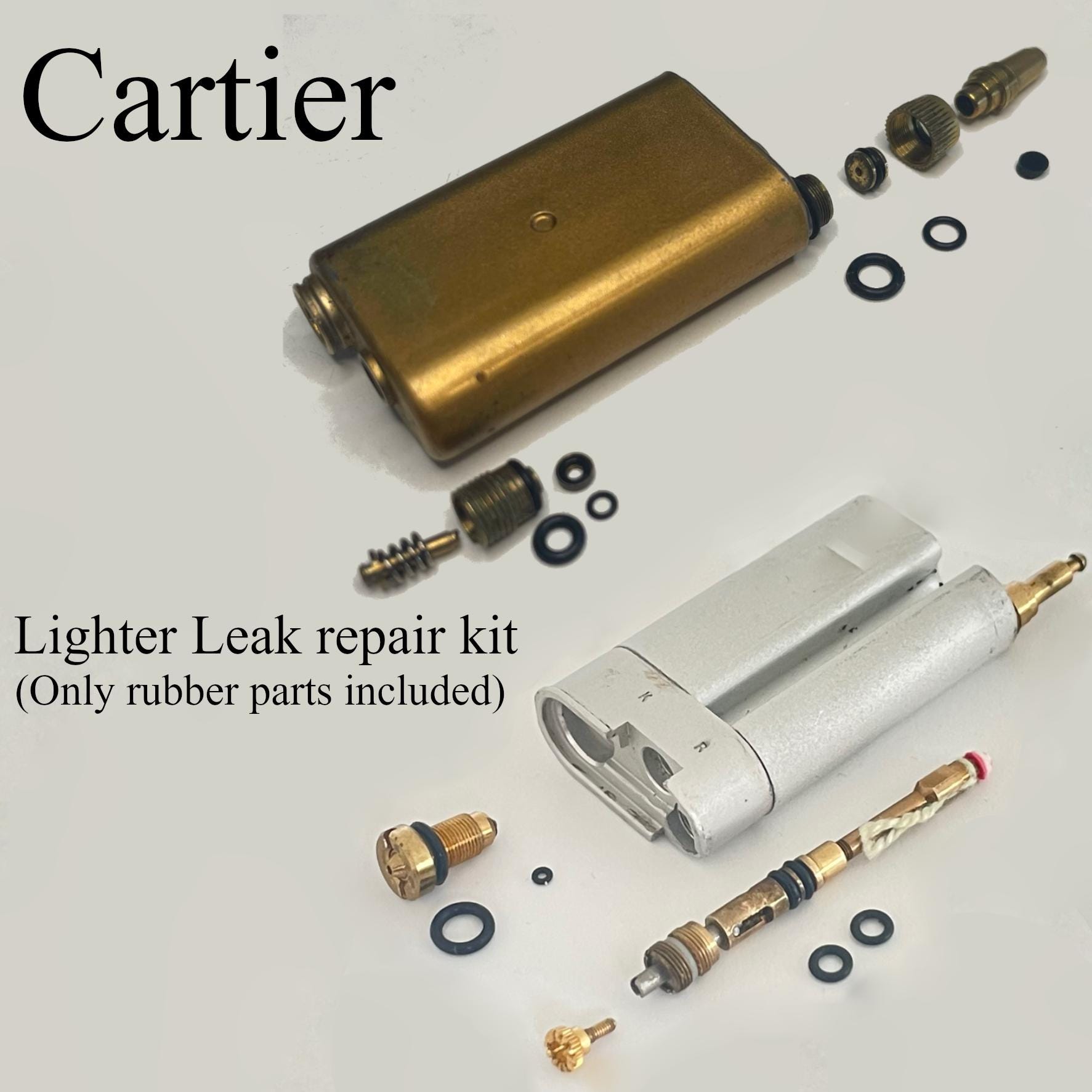 Cartier Lighter Refurbishing O-ring set Repair Seal Kit for Vintage Models