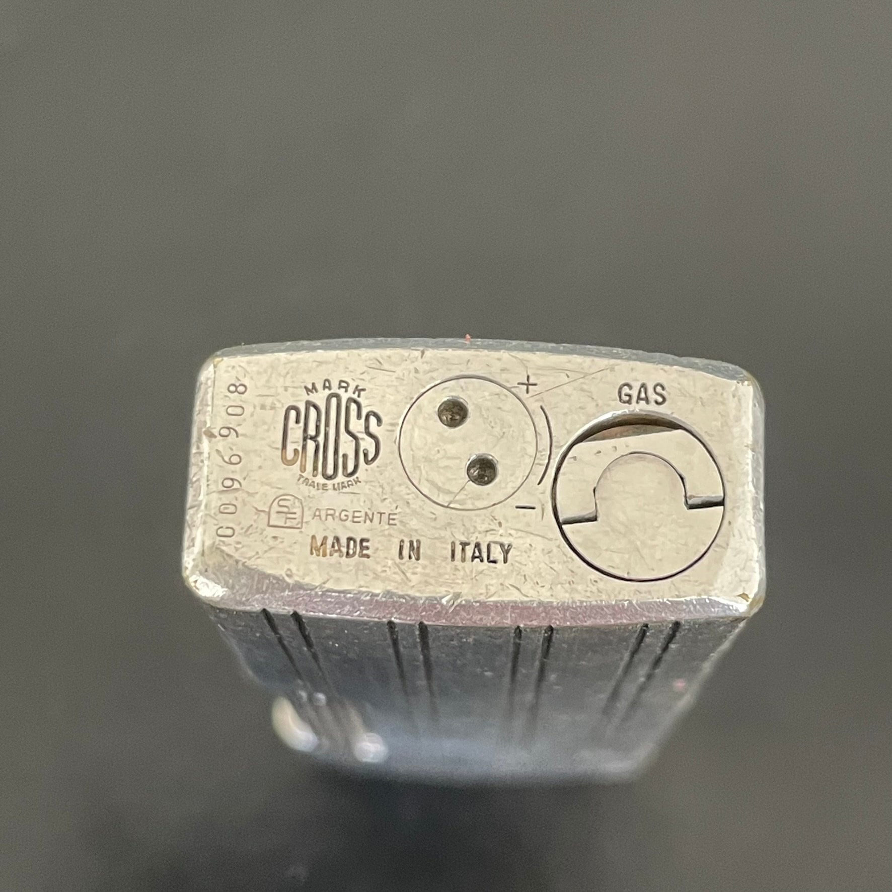 マーククロス MARK CROSS ガスライター シルバー 082788 Mark Cross Lighter Vintage Rare Collectable, Made in Italy