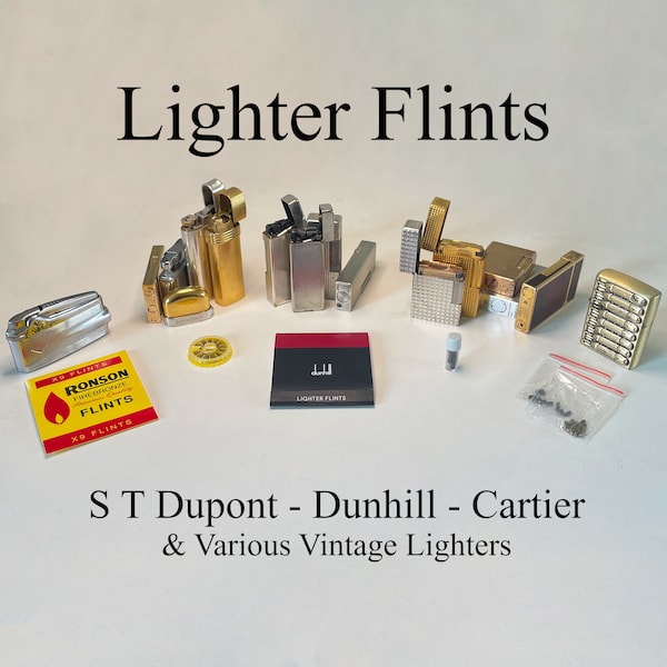 Lighter Flints for S T Dupont, Dunhill, Cartier, Ronson & Others