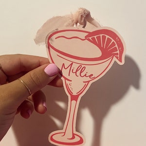 Margs and matrimony, bridesmaids tags, bridesmaids proposals, bachelorette tags, gift tag, final fiesta, bachelorette proposal, name tag