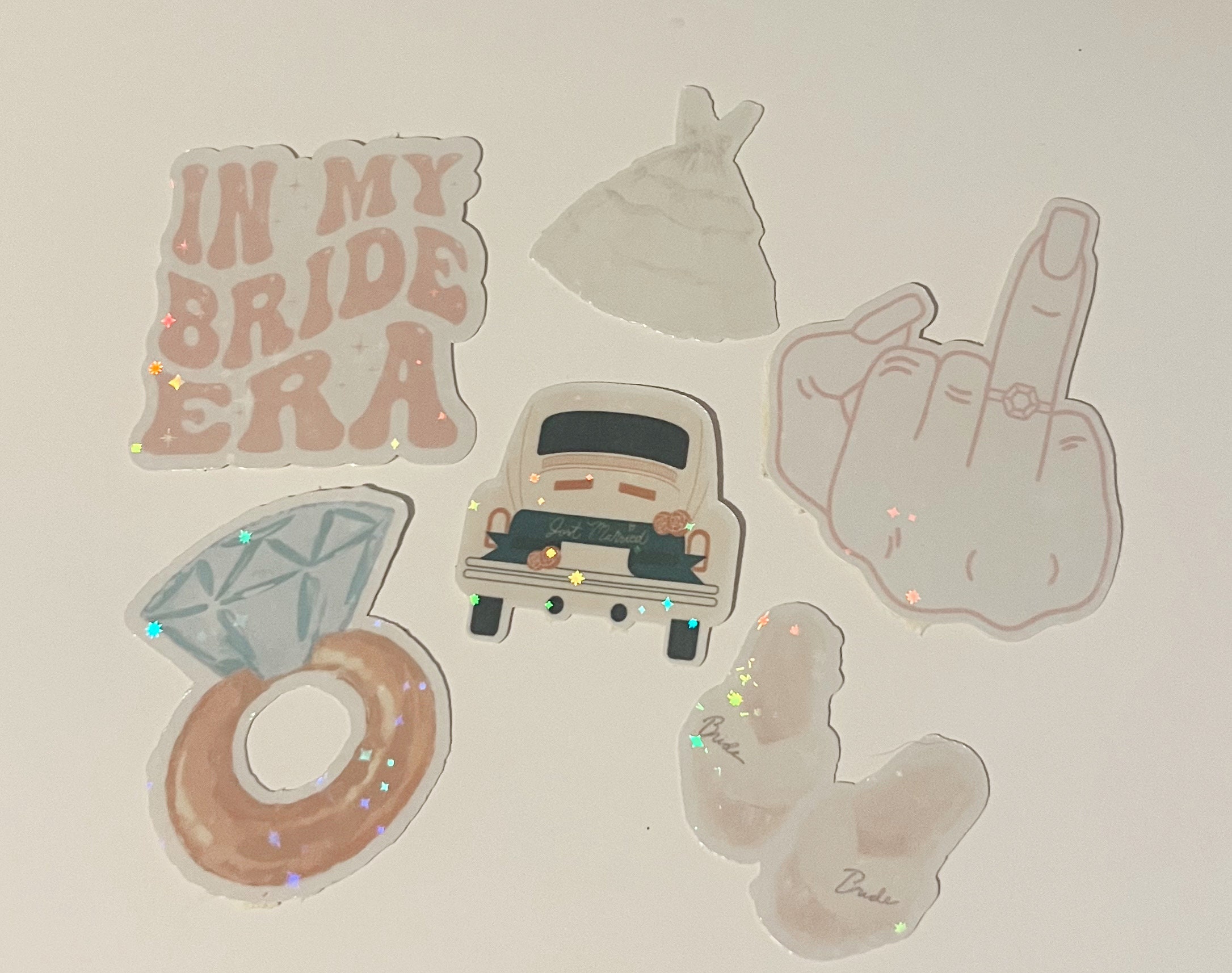 Bridal Sticker Pack, Engaged Stickers, Bride Stickers, Wedding Stickers ...