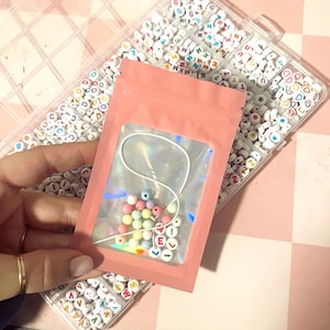diy bracelet kit, child party favor, girl birthday favor, jewelry making kit, friendship bracelet kit, birthday party activity name bracelet